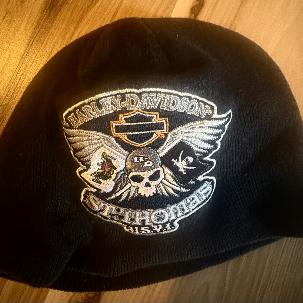 Harley-Davidson Black Skull Beanie